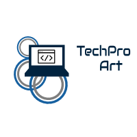 TechPro Art Web Development Design Logo in Miami, Florida.